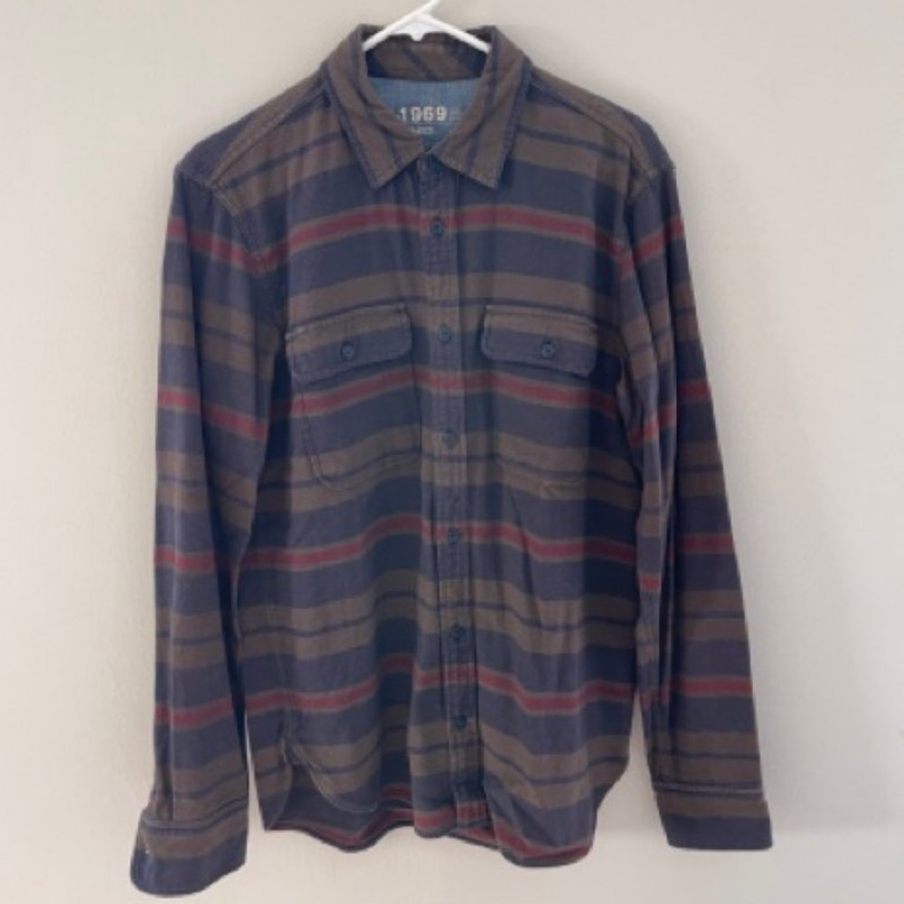 Gap Striped Flannel Shirt
